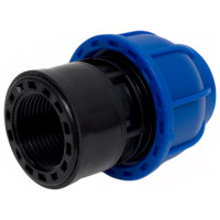 Муфта компрессионная для ПНД труб Millennium 25- 3/4 с внутренней резьбой PFMF2534