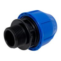 Муфта компрессионная для ПНД труб Millennium 32-1 с наружной резьбой PFMM3210