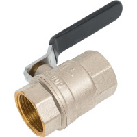 Шаровой кран Millennium латунный,никилерованный для воды 1" внутренняя/внутренняя ручка-рычаг KVRFF1010