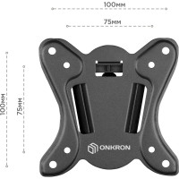 Наклонно-поворотный кронштейн для телевизора 10-32 ONKRON Black R4