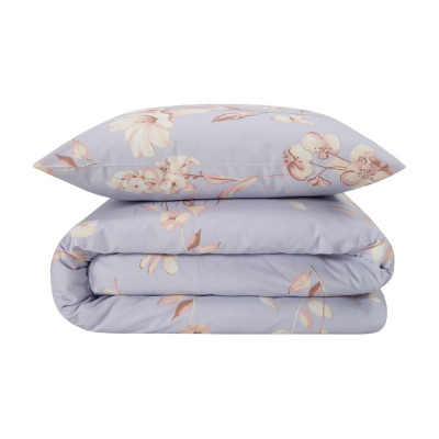 Комплект постельного белья Guten Morgen Бязь, рис.1117, Alstroemeria 2 сп с нав. 70x70 см D-1117-175-180-70