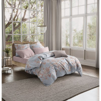 Комплект постельного белья Guten Morgen Бязь, рис.1117, Alstroemeria 2 сп с нав. 70x70 см D-1117-175-180-70