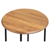 Журнальный стол Woodville Грейс дуб вотан, черный 516568