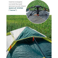 Кемпинговая палатка Forcekraft 210x200x135см, полиэстер, каркас стеклопластик FK-TENT-2 56452