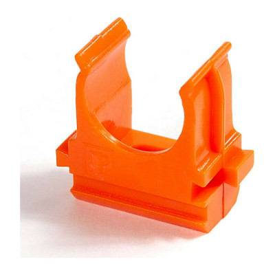 Крепёж-клипса для труб Промрукав АБС-пластик оранжевая д32 25 шт. PR13.0105