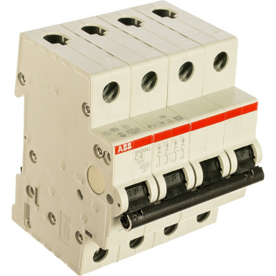 Автоматический выключатель ABB SH204L 4P 6А 4,5kA 2CDS244001R0064