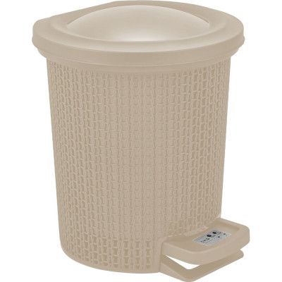 Контейнер для мусора с педалью Spin&Clean Ajur 6 л, айвори SV4064АЙВ 249491