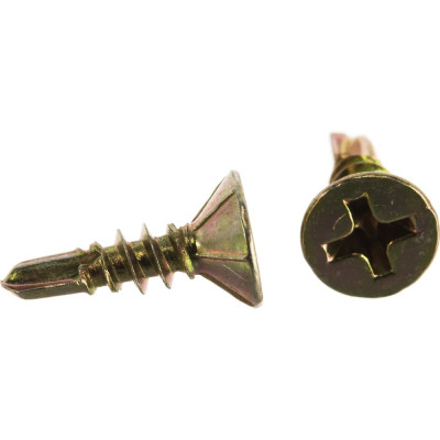 Оконный саморез Госкреп, желтый, сверло 3,9х13 40 шт., подвес 1-0021990