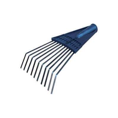 Пластинчатые веерные грабли без черенка Без бренда 170х300 мм, 10 стальных зубьев 76980