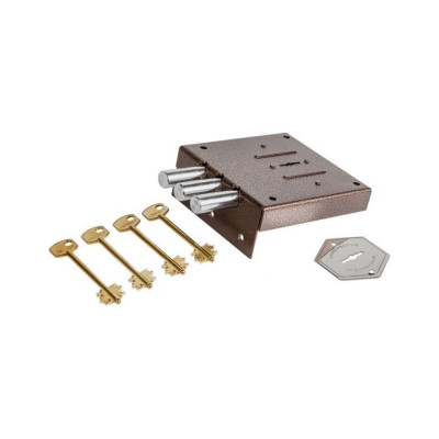 Накладной замок CERBER ЗНУ-М С2-М 016 торцевая планка без ответной планки 2455