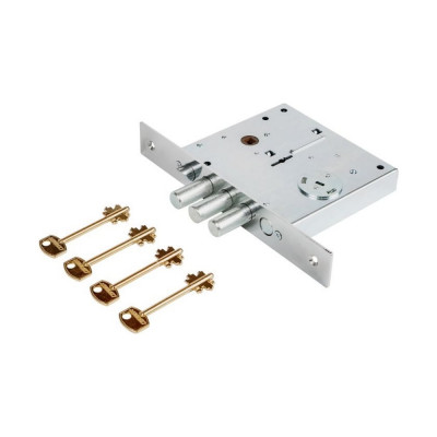 Врезной замок CERBER C3 014 правый З ригеля, защелка, задвижка 2170