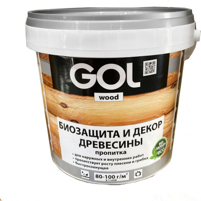 Защитно-декоративная пропитка Palizh GOL wood AQUA 2,5 кг иней Wd.232.01-2,5 11606118