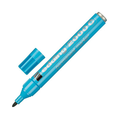 Перманентный маркер Edding 2000C/10 голубой, 1,5-3 мм металлический корпус 1183237
