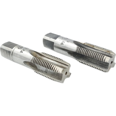 Машинно-ручной метчик TORNERI трубный G 1/2 Р6М5 комплект из 2-х штук 038282