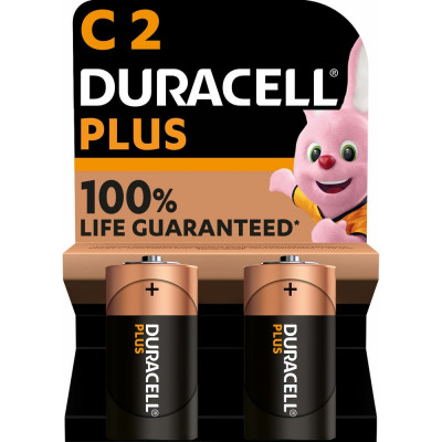 Щелочные батарейки Duracell Plus С 1,5v LR14 MN1400, Б0056038