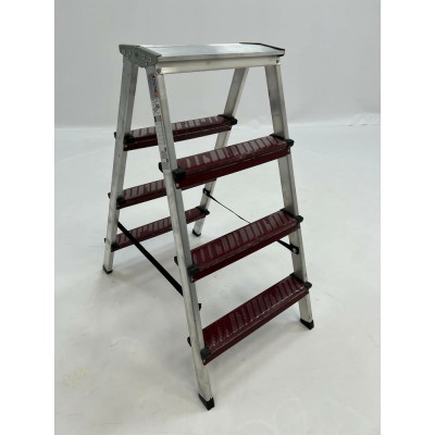 Двусторонняя алюминиевая стремянка Sarayli КОЛОР 4x4 18214