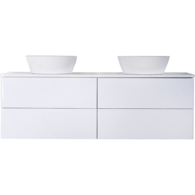 Подвесная тумба с 2-мя раковинами ORANGE Otto Ot-130TuMDF+B08-360W