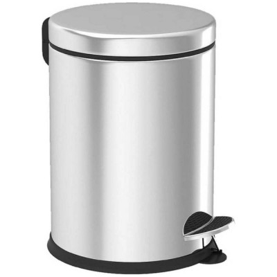 Урна G-teq с педалью 8л, нерж.сталь глянцевая (Россия) 25.42