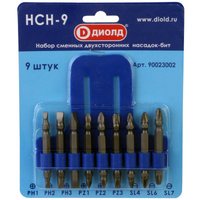 Набор бит НСН-9 9 шт ДИОЛД 90023002