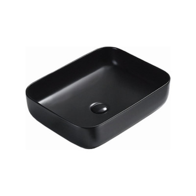 Накладная раковина Azario AZ-78109MB 500х390х130 мм, матовый черный 00078148