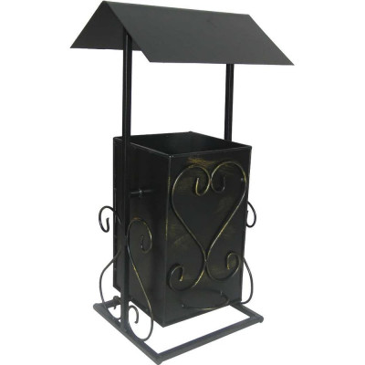 Урна уличная №5 с крышей Станкоинструмент и оснастка 4811381006989