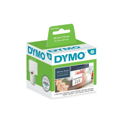 Большие многофункциональные этикетки Dymo S0722440 70x54, 320 штук в рулоне DYMO99015