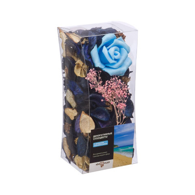 Набор сухоцветов из натуральных материалов Вещицы с ароматом морского бриза, 80х80х175, короб YW-SUH60