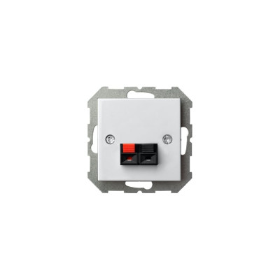 Аудио розетка LIREGUS одноместная белая epsilon 28-036