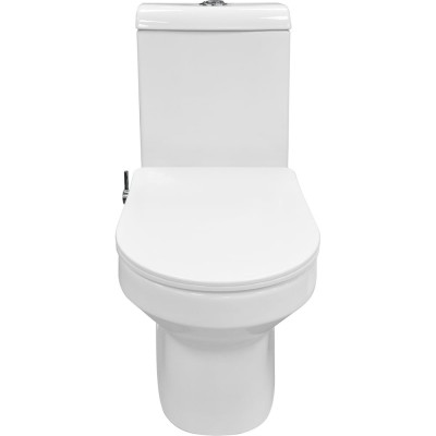 Напольный унитаз-моноблок Azario BRUSCO со встроенной функцией биде в комплекте, с сиденьем дюропласт микролифт 700x380x805 мм 00082700