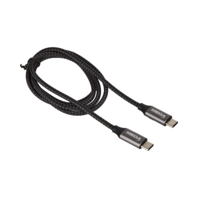 Кабель BigTech 100W, 5A, 1м, Type-C to Type-C, for MacBook, черный BT-JCBL-008/U178 1639361