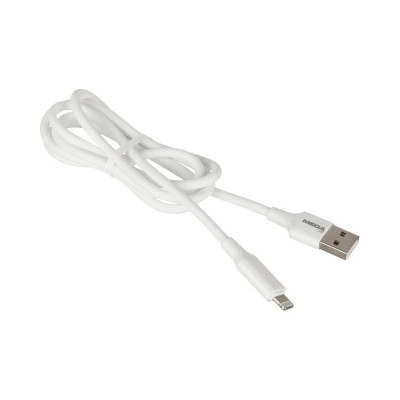 Кабель BigTech 2,4A, 1м, USB - Lightning, TPE, силикон, белый BT-JCBL-005/U28 1639348