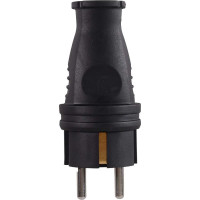 Вилка прямая Вихрь с/з, каучук IP44 16А 250В 73/12/1/5