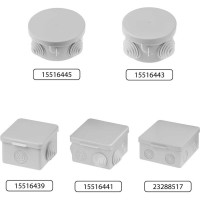 Коробка распределительная TDM ELECTRIC 100х100х55мм, крышка, IP54, 8 входов, упаковка 10 штук SQ1401-0113