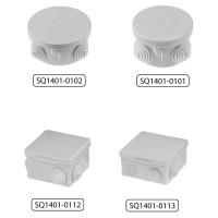 Коробка распределительная TDM ELECTRIC 65х65х50мм, крышка, IP54, 4 входа, упаковка 10 штук SQ1401-0111