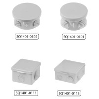 Коробка распределительная TDM ELECTRIC 80х80х50мм, крышка, IP54, 7 входов, упаковка 10 штук SQ1401-0112