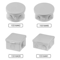Коробка распределительная TDM ELECTRIC 80х80х50мм, крышка, IP54, 7 входов, упаковка 10 штук SQ1401-0112