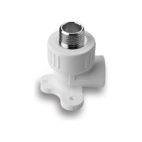 Уголок AQUALINK ПП с настенным креплением 25х1/2 нар 10 шт. 03885