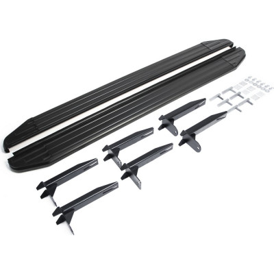 Пороги на автомобиль Rival Premium-Black для Volkswagen Amarok 2010-2016 г.в., 193 см, 2 шт., алюминий A193ALB.5803.1