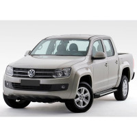 Пороги на автомобиль Rival Bmw-Style круг для Volkswagen Amarok 2010-2016 г.в., 193 см, 2 шт., алюминий D193AL.5803.1