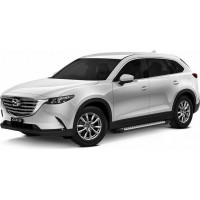 Пороги на автомобиль Rival Bmw-Style круг для Mazda CX-9 II 2016-н.в., 193 см, 2 шт., алюминий D193AL.3803.2