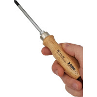 Отвертка Felo с деревянной рукояткой, ударная, PH 2Х100 33720390