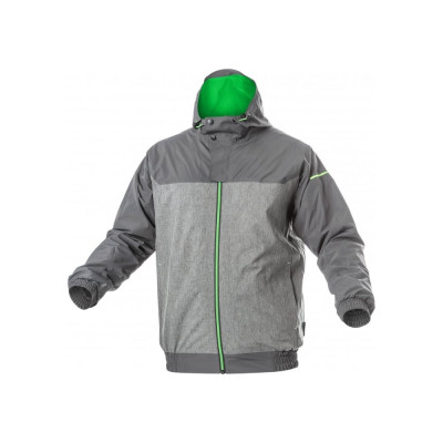 Непромокаемая куртка HOEGERT TECHNIK HEINER, темно-серый/зеленый, р.3XL/58 HT5K249-3XL