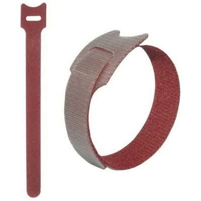 Хомут липучка RUICHI 150х12 мм, красный, 100 шт. 113280