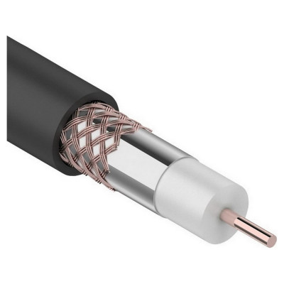 Коаксиальный кабель Ruichi RG-6U Cu/Cu, 75 Ом OUTDOOR 100 113039