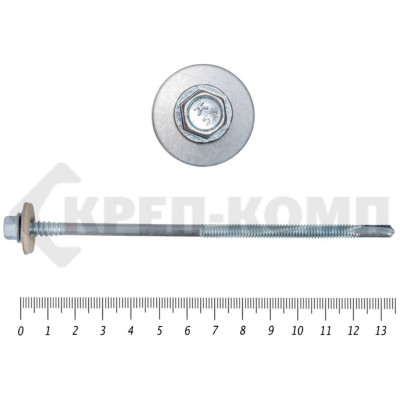 Саморез для сэндвич-панелей КРЕП-КОМП удлинённое сверло 15 мм, 6,3/5,5х135 Kn 50 шт. ссп135мф