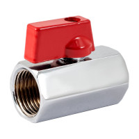 Шаровой кран PROFACTOR PF CHROME MINI для бытовой техники в/в 1/2 PF BMV 351