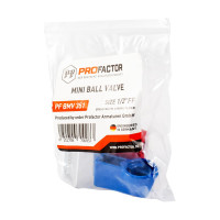 Шаровой кран PROFACTOR PF CHROME MINI для бытовой техники в/в 1/2 PF BMV 351