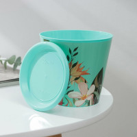 Горшок для цветов Доляна Тропический лес 0.8 л, зелёный 7306156