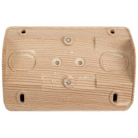 Наружная розетка Systeme Electric Этюд Сосна 2-ая угловая без заземления, без шторок 16А 250B SE PA16-105D