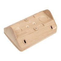 Наружная розетка Systeme Electric Этюд Сосна 2-ая угловая без заземления, без шторок 16А 250B SE PA16-105D